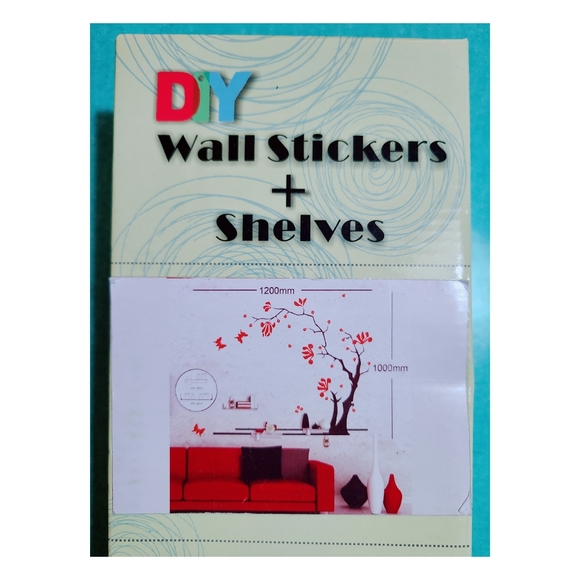 (NEW) DIY Wall Stickers & Shelves (Tree Blooming) - Picture 1 of 4